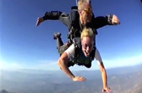 sky diving