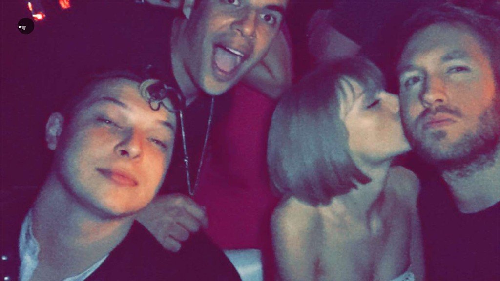 Taylor Swift After Parties with Calvin Harris + Squad (Clevver News) 5 taylor swift and calvin harris kiss grammys
