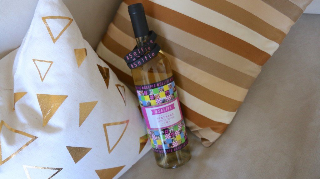 selfie wine bottle photo