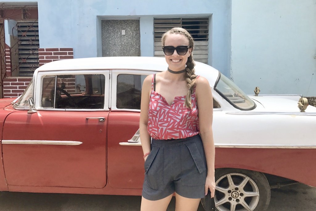 Old car in Trinidad, Cuba