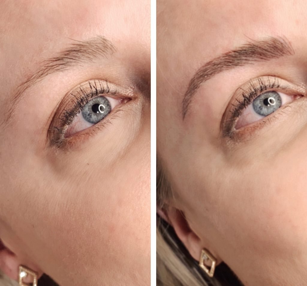 I Tried Microblading in Denver and Here's How It Went 17 lea curry eyebrows before after