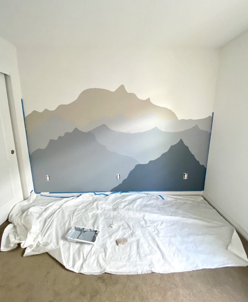 We Painted a Nursery Mountain Wall Mural 9 IMG 1584